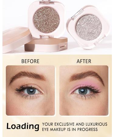 Buy Moonlight 01# Single Matte Eyeshadow - Ultra-Fine High Pigment Off White Nude Palette for Long-Lasting Korean Eye Makeup - Buy Online on GoSupps.com