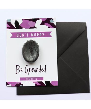 Hematite Crystal Worry Thumb Stone Meditation Spiritual Stress Relief Gift Birthday Stocking Filler Healing Energy Reiki Chakra - Buy Online on GoSupps.com
