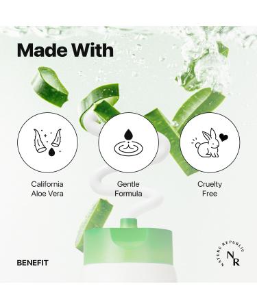 Nature Republic Mild & Moisture Aloe Vera Foam Cleanser Hydration & Moisturizing makeup remover Pore Cleansing aloe face wash Korean Skin Care for All Skin Types 150ml / 5.07 fl Oz - Buy Online on GoSupps.com