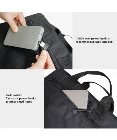 Tnfeeon Portable Heating Pad | Thickened Stadium Cushion | Changeable Temp | Ideal for Outdoor Camping Fishing & Hunting - Black - Buy Online on GoSupps.com