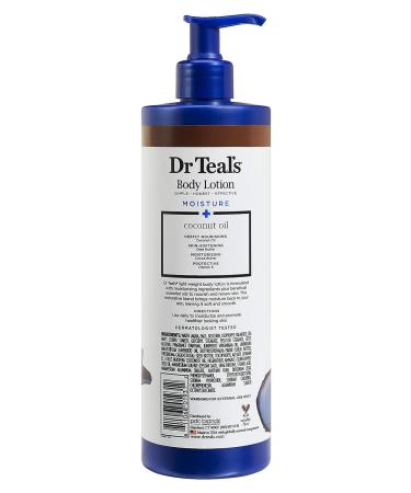 Dr Teal's Coconut Oil Body Lotion Gift Set - (2 Pack 18oz Ea.) - Shea & Cocoa Butter Infused - Softens & Moisturizes Skin - Essential Oils for Renewal & Nourishment - Buy Online on GoSupps.com