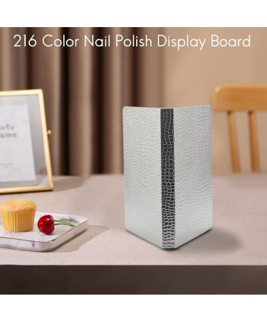 Uinfhyknd 216 Colours Nail Tips Display Book DIY Nail Art Shows Colour Map Chart Painting Display Board Silver - Buy Online on GoSupps.com