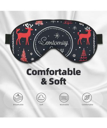 Merry Christmas Double Sided Eye Mask | Blackout Sleep Mask for Women & Men | Perfect Holiday Gift - Buy Online on GoSupps.com