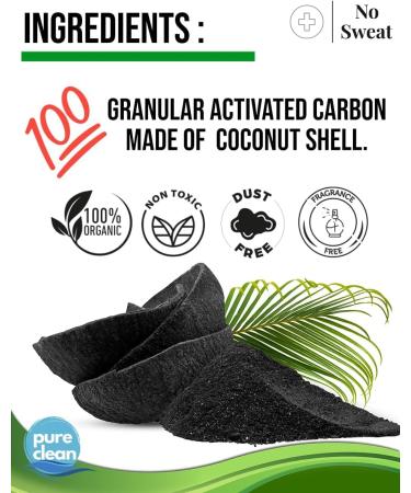No Sweat Activated Carbon Cat Litter Odour Neutralizer-Made Of Coconut Shell-All Natural-No Chemical Toxic Ingredients-Unscented-Planet Friendly-Economy Pack-500 GR- Packing May Vary - Buy Online on GoSupps.com