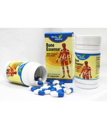 Bone Essense with Kolla2 - 4 Bottles x 60 Capsules - 300mg Glucosamine Chondroitin Sulphate Calcium - Best in Nature - Buy Online on GoSupps.com