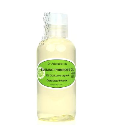Dr Adorable - 4 oz - Evening Primrose Oil - 100% Pure Natural Organic Cold Pressed