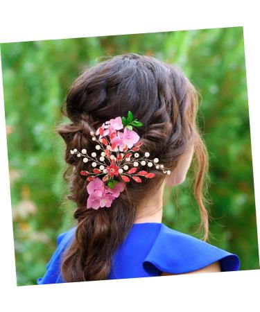 Ipetboom Imitation pearls headgear hair comb girl hair accessories metal hair comb vintage romantic hair side comb rhinestones wedding Hair piece pearl hair side comb - Buy Online on GoSupps.com