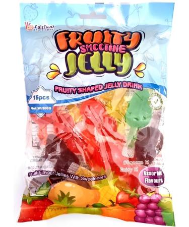 TikTok 15pc Candy trending viral sweets and delights Fruit Pops Jelly 300 GRAMS for Children and Adults Lollies with Crazy Candy Fruit Tik Tok Challenge fruity 15 Pcs - Buy Online on GoSupps.com