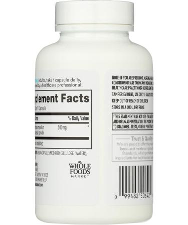365 by Whole Foods Market Cordyceps Mushroom Vegan Capsules 500mg 90 Count 90 Count (Pack of 1) - Buy Online on GoSupps.com