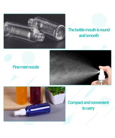 Sodwes 5-Piece 50ml Small Spray Bottle Set | Clear Plastic Travel & Cleaning Spray Bottles | Ideal for Filling & Mist Applications - Buy Online on GoSupps.com