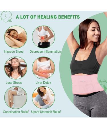 Reusable Organic Castor Oil Pack Wraps for Liver Detox | Adjustable Compresses for Waist Neck & Breasts - Buy Online on GoSupps.com