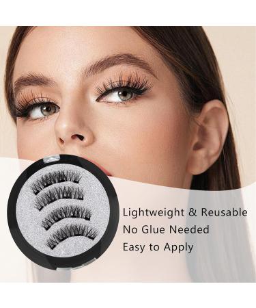 5-Piece Set Magnetic Eyelashes Magnetic Lashes With Applicator Reusable Magnetic Eyelashes 3d Effect Waterproof False/Fake Eyelashes Full Strip For Women Ladies Girls Make Up Makeup Cosmetic - Buy Online on GoSupps.com