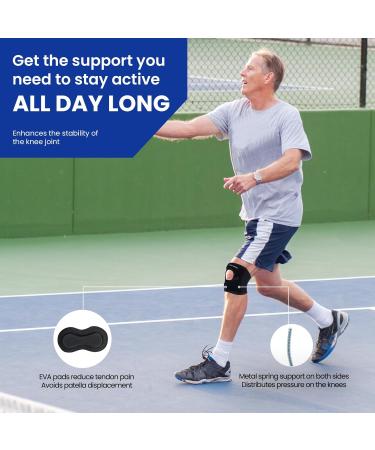 Buy Galvaran Patellar Knee Brace Support Strap for Pain Relief | Adjustable Knee Strap for Tendonitis Arthritis & Injury Recovery - Medium Size - Buy Online on GoSupps.com
