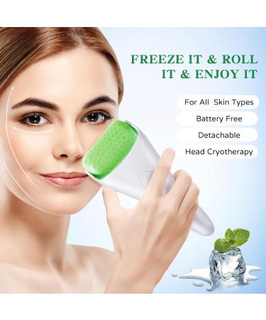 Buy Ice Roller for Face & Eyes | Facial Skin Care Tool | Migraine Relief & Swelling Massage Device - White - Buy Online on GoSupps.com