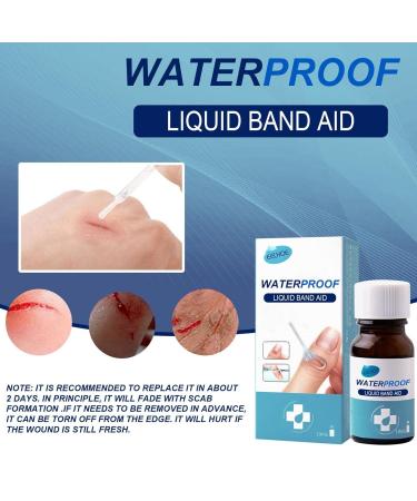 Finger Pavement Skin Tear Repair - Cracked Hands Liquid Plaster | Elastic Waterproof Transparent Barrier (Unit Size A) - Buy Online on GoSupps.com