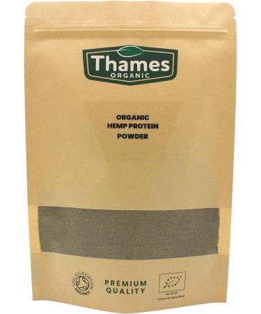 Organic Hemp Protein Powder 100g Certified Organic Non-GMO Vegan No Additives No Preservatives Resealable Bag by Thames Organic 100g - Buy Online on GoSupps.com