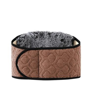 Warm Belt - Autumn Winter Thermal Plush Waist Warmer & Lumbar Support | Adjustable Abdominal Support Band for Men & Women | Fitness Back Brace in Camel Color - Buy Online on GoSupps.com
