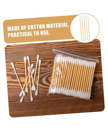 Organic Cotton Ear Cleaning Buds - Double Tipped Cotton Swabs for Makeup & Cosmetic Use - Eco-Friendly Cotton Tips - Buy Online on GoSupps.com