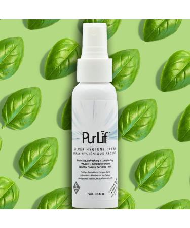 PurLif MicroSilver Hygiene Mask Fabric Surface Spray and Deodorizer + 1mL Organic Essential Oil Dropper Bottle - Travel Size (Peppermint) - Buy Online on GoSupps.com