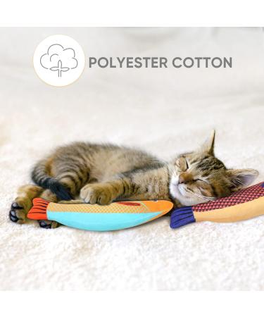 Aibuddy Catnip Toy 3PCS Cat Chew Toys Bite Resistant Catnip Toys with Bell Inside Plush Cartoon Kitten Teething Interactive Toy 1 Count (Pack of 3) - Buy Online on GoSupps.com
