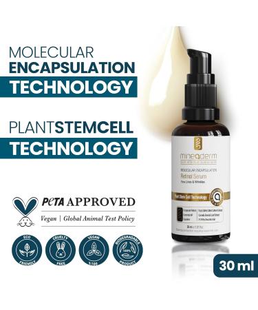 Mineaderm Molecular Encapsulation Retinol Serum Anti-Aging Face Serum with Encapsulated Retinol Hyaluronic Acid Ceramides Vitamin C & Plant Stem Cells Deep Hydration & Radiance 1 01 fl oz - Buy Online on GoSupps.com