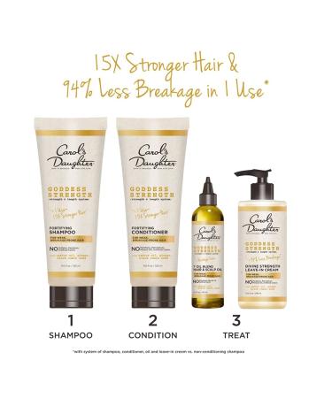 Carol's Daughter Goddess Strength Shampoo for Weak Hair - 11 fl oz | Fortifying Hair Care - Buy Online on GoSupps.com