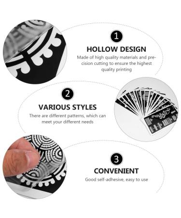 Minkissy Flower Tattoo Stencil Kit - 16 Sheets Temporary Body Art Templates for Women's Home Parties - Buy Online on GoSupps.com