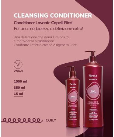 Fanola Wonder Curl Cleansing Condition 1000ML - Buy Online on GoSupps.com