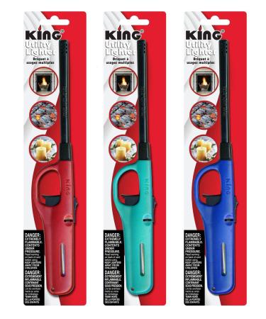 King BKOU172 Multi Utility Lighter Assorted Colors