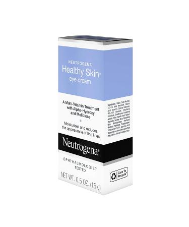 Neutrogena Healthy Skin Anti-Wrinkle Eye Cream 0.5 oz | Vitamin A & B5, AHA | Firming Under-Eye Cream for Fine Lines - Buy Online on GoSupps.com