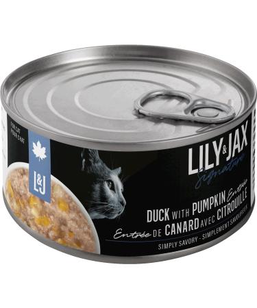 Duck with Pumpkin - Premium Canned Cat Wet Food - Cat All Ages by Lily & Jax (Pack of 24 x 85g)