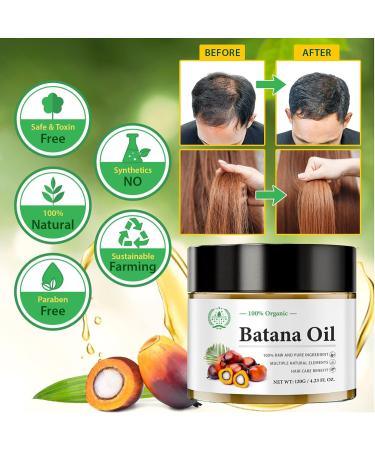 120ml Raw Batana Oil Butter 100% Organic Batana Oil for Hair Growth and Repair Unrefined Batana Oil for Hair Growth dr sebi Nourishes Dry Scalp Prevents Hair Loss and Enhances Hair Thickness - Buy Online on GoSupps.com