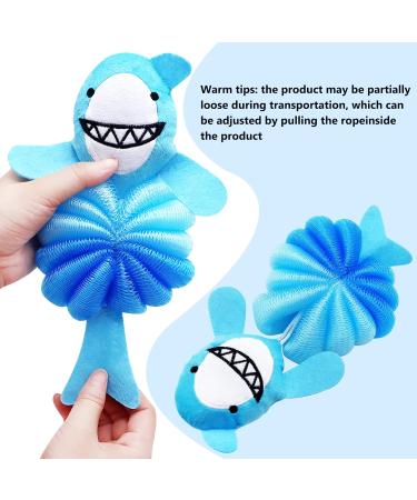 Yeelua Kids Rainbow Cat Shower Puff Loofah Sponge Set - Cute Animal Bath Sponges for Toddlers, Men, and Women - Exfoliating and Cleansing Shower Ball - Buy Online on GoSupps.com