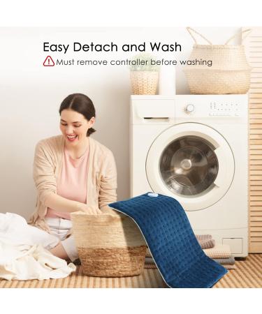 Heating Pillows with Automatic Switch-Off | 30x60cm Electric Heat Pillow for Back Shoulder Neck | 6 Fast Heating Settings & Overheating Protection - Buy Online on GoSupps.com