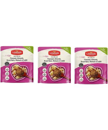 Linwoods Ground Flaxseed Almonds Brazil Nuts & Q10 3 Pack