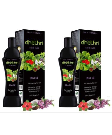 dhathri Dhathri Hair Care Plus 2-pack of herbal anti-hair loss oil to promote hair growth 100ml