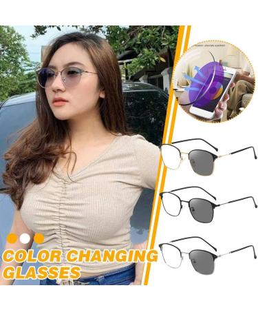 Buy UV400 Hoodg Blue Light Glasses for Men & Women - Photochromic Gaming & Computer Glasses - Stylish Black Radiation Protection - Buy Online on GoSupps.com