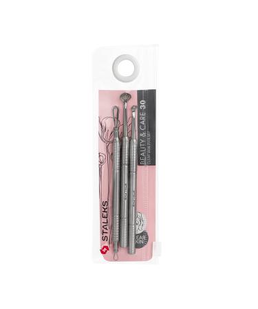 STALEKS PROFESIONAL Clear skin set tools BEAUTY & CARE 30(UNO ROUND WITH 19 HOLES LOOP)