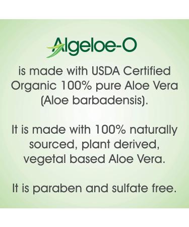 Crysalis Algeloe-O Organic Aloe Vera Gel 99% Pure Natural made with USDA Certified Aloe Vera Paraben sulfate free with no added color 100ml/3.38oz. 3.38 Ounce (Pack of 1) - Buy Online on GoSupps.com