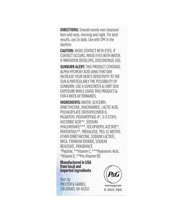 Olay Super Serum Trial Size - Niacinamide Vitamin C & E Collagen Peptide AHA - 5-in-1 Skin Care Benefits - Healthy Glow Brightening Hydrating Smoothing Firming Evens Tone Anti-Aging 0.4 Oz - Buy Online on GoSupps.com