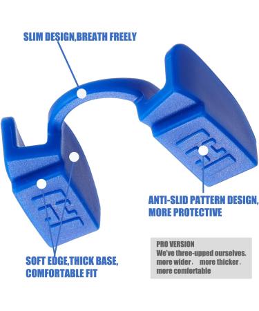 Weight Lifting Mouthpiece for Fitness | 2-Pack Blue Powerlifting Protection - Ideal for Strength Sports - Buy Online on GoSupps.com
