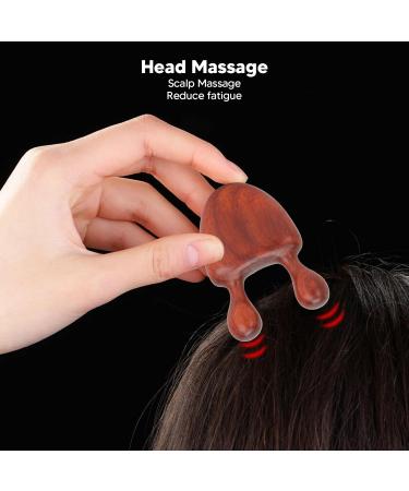 Rosewood Nose Massage Tools - Portable & Ergonomic Wood Design | Reduces Swelling & Promotes Blood Circulation (2 Pieces) - Buy Online on GoSupps.com
