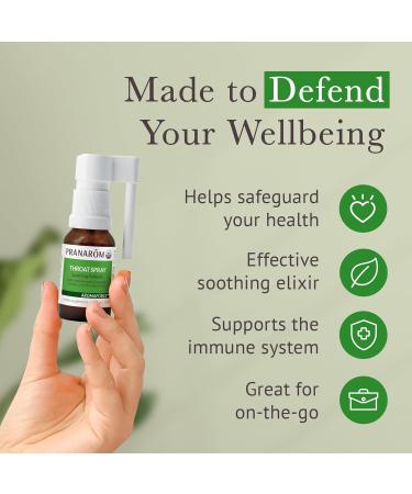 Pranarom Pure Essential Oil Aromaforce Throat Spray - Soothing Citrus Eucalyptus Oregano & Lemon | 15ml - International Shipping - Buy Online on GoSupps.com