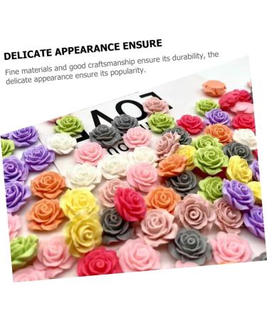 NUOBESTY 225 Pcs DIY Handmade Flocked Rose Material The Flowers Red Rose - Buy Online on GoSupps.com