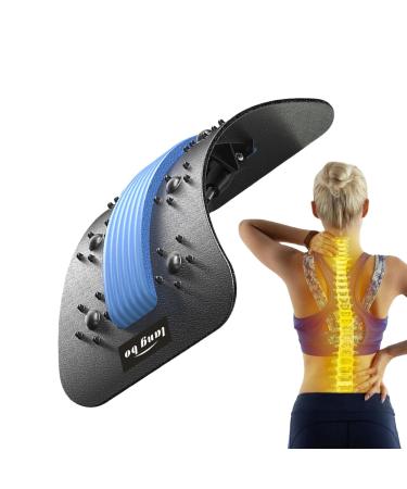 Back Cracking Device Adjustable Back Cracking Board Wear-Resistant Back Stretcher Sitting Back Stretcher Lying Back Stretcher Lower Back Stretching Board Yoga Back Stretcher