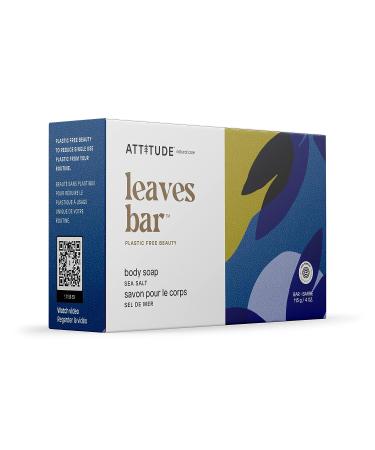 ATTITUDE Sea Salt Body Soap Bar - 4 oz | EWG Verified, Plastic-Free, Vegan & Cruelty-Free - Buy Online on GoSupps.com