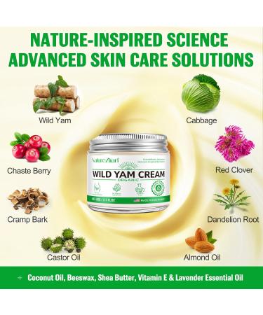 Wild Yam Cream for Hormone Balance | Relieve Hot Flashes & Night Sweats | Glass Bottle - Buy Online on GoSupps.com