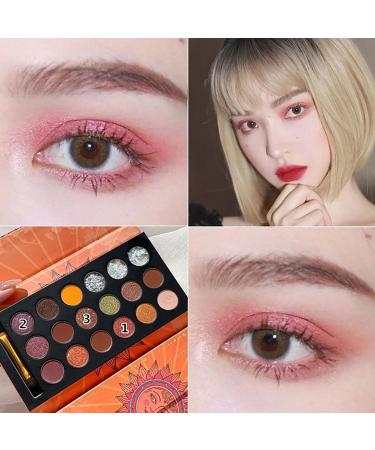18 Colors Nude Eyeshadow Palette Long Lasting Multi Reflective Shimmer Matte Sequins Pressed Pearls Eye Shadow Makeup Pallet Highly Pigmented Blending Powder Mona43henry - Buy Online on GoSupps.com