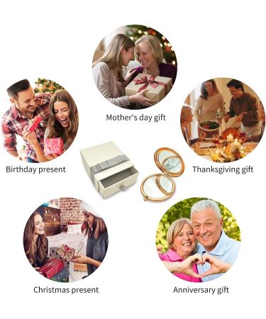 Compact Makeup Mirror - Rose Gold | Gifts for Women-Birthday, Valentine's Day, Christmas, Mother's Day, Graduation | Ideal Gift for Mom, Wife, Sister, Friend, Classmate - Buy Online on GoSupps.com