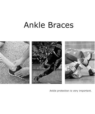 Ankle Braces for Cycling Running & Basketball | Men's & Women's Plantar Fasciitis Support - Injury Recovery (Color: Black Size: L - Buy Online on GoSupps.com